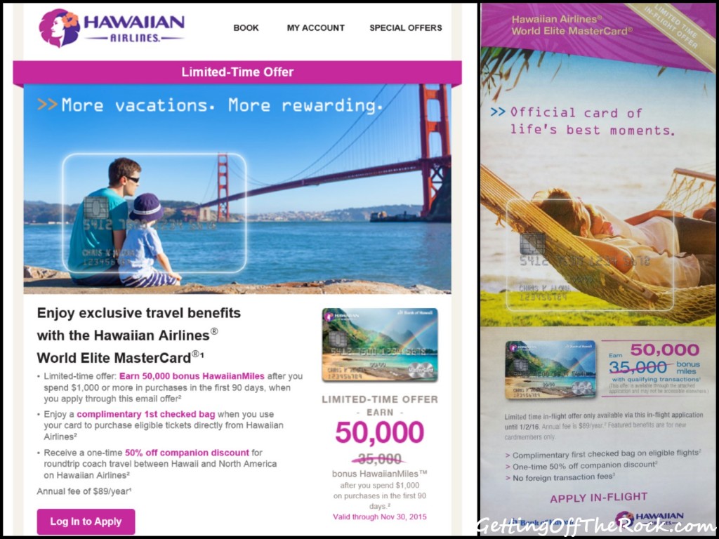 HawaiianMiles 50,000